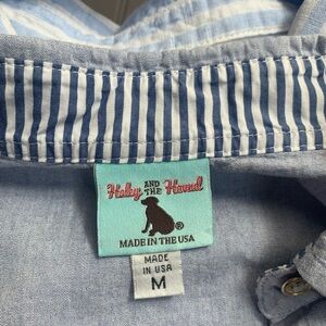 Haley and the Hound Blue Striped Mini Dress